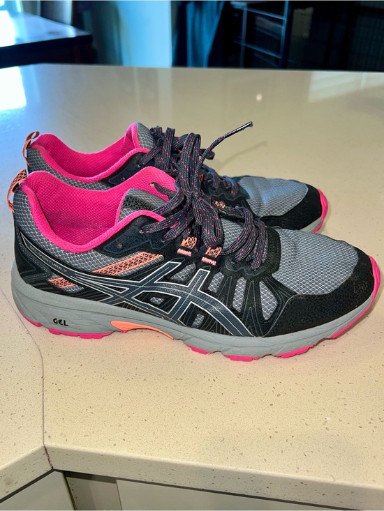 Asics Shoes - ASICS Women's Size 9 Gray, Black & Pink Athletic Shoes